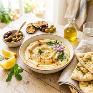 Dip hummus mediterráneo