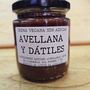 Crema de avellanas con dátiles 8oz (nutella sana)