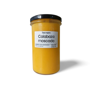 Sopa calabaza moscada vegana 16oz.