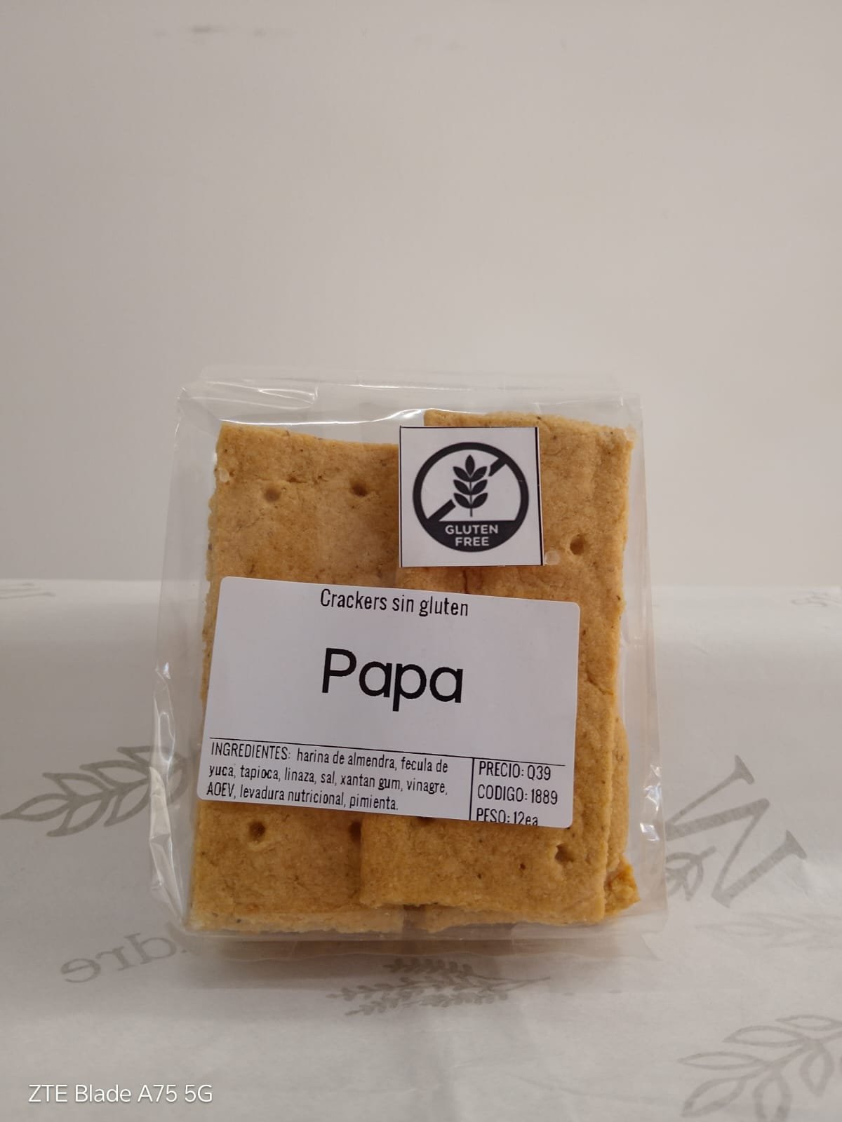 Crackers de papa 12u. *GF